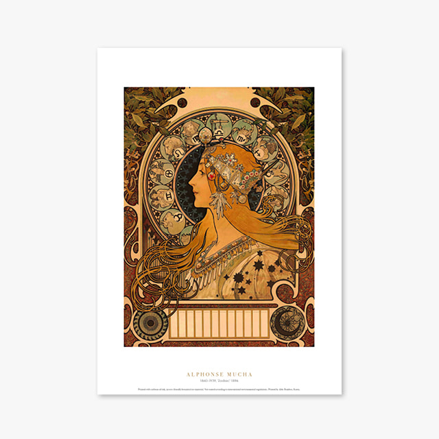 현대작가 포스터 갤러리 액자 004 Alphonse Mucha Zodiac 1896 알폰스 무하