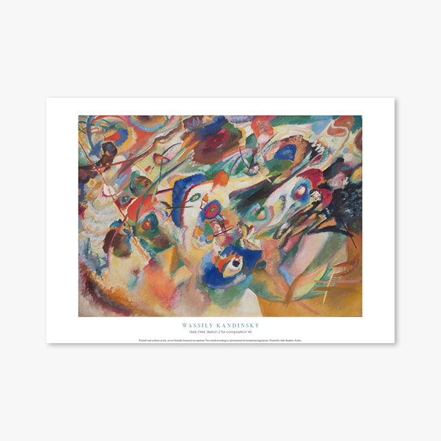 현대작가 포스터 갤러리 액자 114 Wassily Kandinsky Sketch 2 for composition VII 바실리 칸딘스키