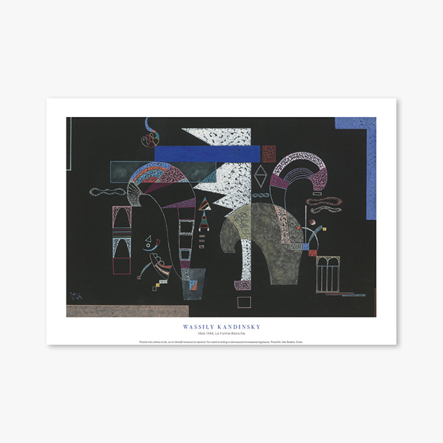 현대작가 포스터 갤러리 액자 069 Wassily Kandinsky La Forme Blanche 바실리 칸딘스키