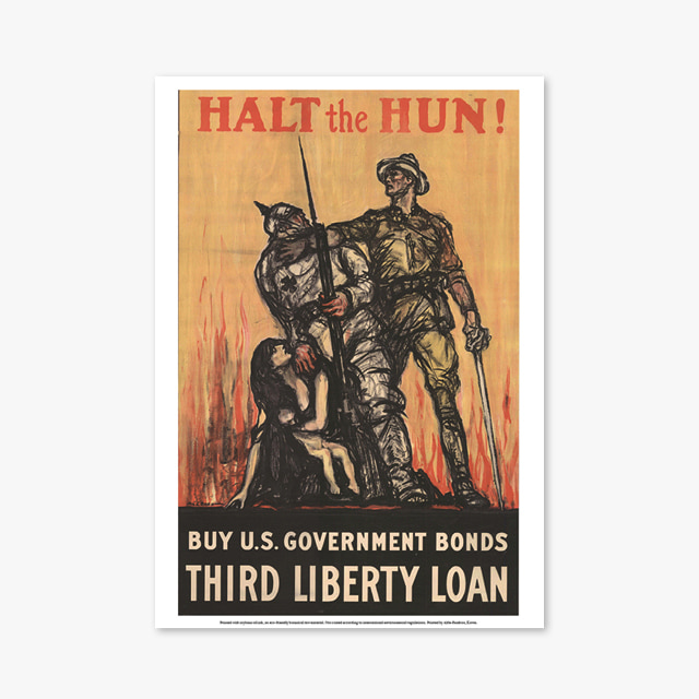 042_Vintage Art Posters_HALT THE HUN (빈티지 아트 포스터)