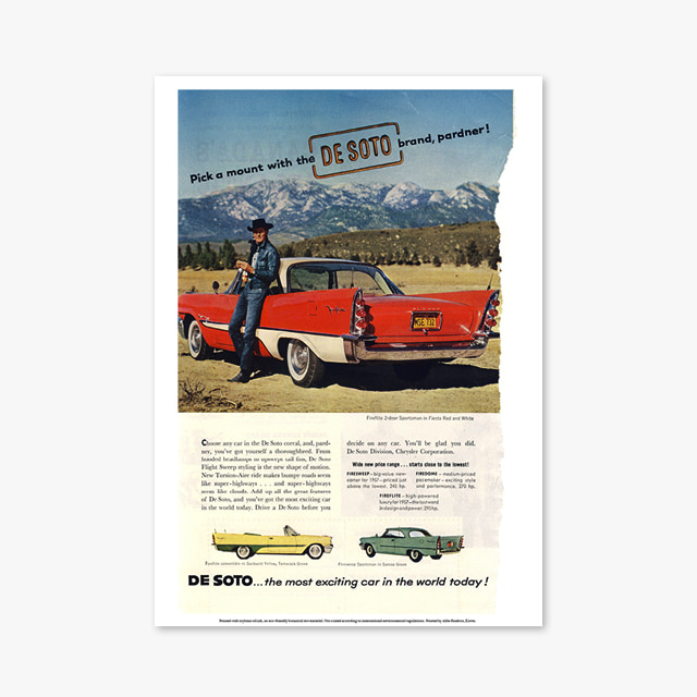 067_Vintage Art Posters_Car ADS DE SOTO (빈티지 아트 포스터)