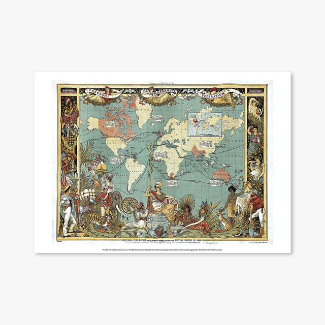093_Vintage Art Posters_19th century world map (빈티지 아트 포스터)