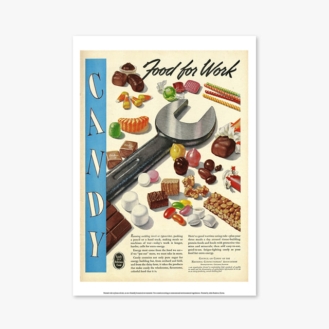 098_Vintage Art Posters_FOOD FOR WORK (빈티지 아트 포스터)