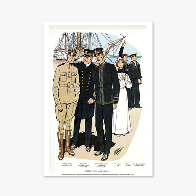 빈티지 아트 포스터 1013_Vintage Art Posters_NavyUniforms1905-1913 (빈티지 아트 포스터)