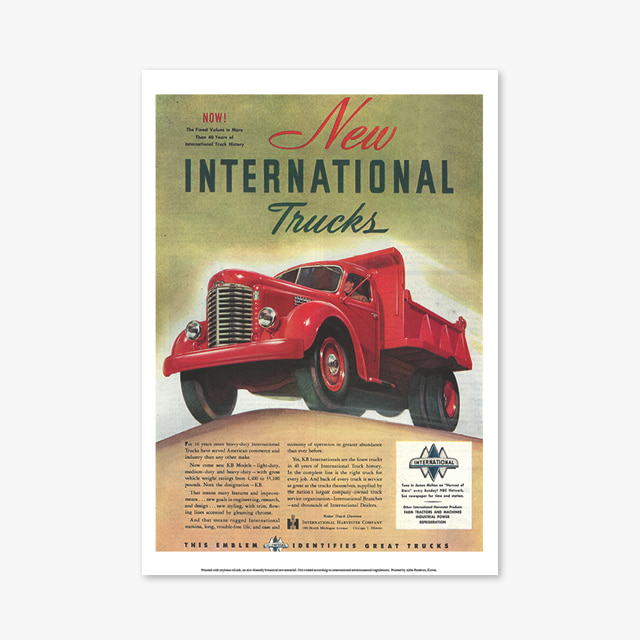 빈티지 아트 포스터 1016_Vintage Art Posters_new-international-trucks (빈티지 아트 포스터)