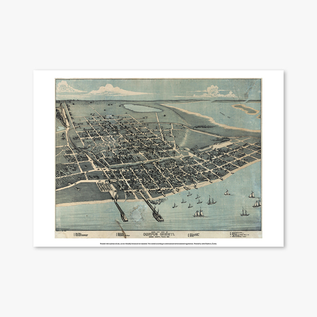 빈티지 아트 포스터 1025_Vintage Art Posters_Old_map-Corpus_Christi-1887 (빈티지 아트 포스터)
