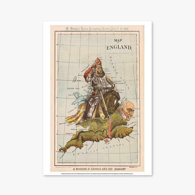 빈티지 아트 포스터 1054_Vintage Art Posters_MAP ENGLAND (빈티지 아트 포스터)