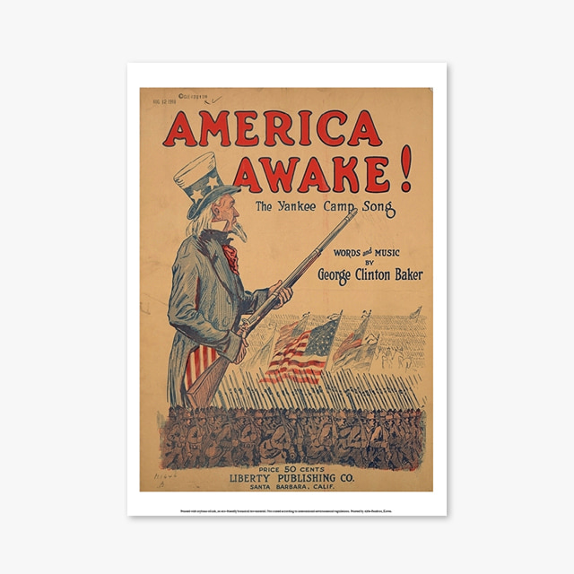 138_Vintage Art Posters_AMERICA AWAKE (빈티지 아트 포스터)