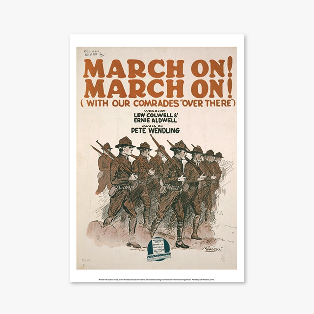 146_Vintage Art Posters_MARCH ON (빈티지 아트 포스터)