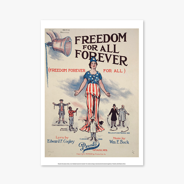 154_Vintage Art Posters_FREEDOM FOR ALL FOREVER (빈티지 아트 포스터)