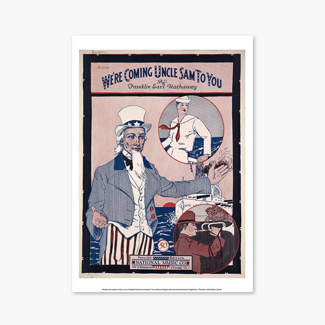162_Vintage Art Posters_Were Coming Uncle SAM (빈티지 아트 포스터)