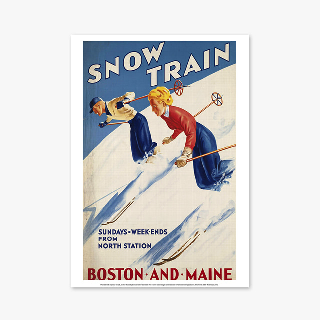 200_Vintage Art Posters_SNOW TRAIN (빈티지 아트 포스터)