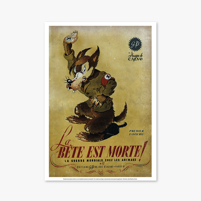 213_Vintage Art Posters_BETE EST MORTE (빈티지 아트 포스터)