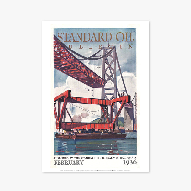 250_Vintage Art Posters_bay-bridge-bridge-1936-standard-oil-bulletin (빈티지 아트 포스터)