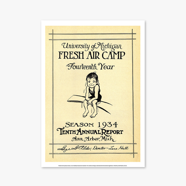 259_Vintage Art Posters_FRESH AIR CAMP native (빈티지 아트 포스터)