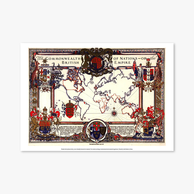 269_Vintage Art Posters_britishempire map 1937 (빈티지 아트 포스터)