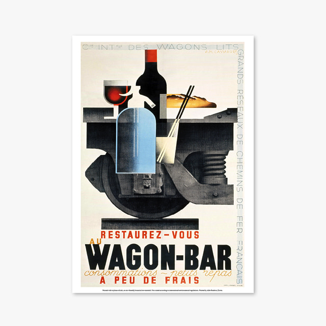 282_Vintage Art Posters_Cassandre-Restaurez-Wagon-Bar (빈티지 아트 포스터)