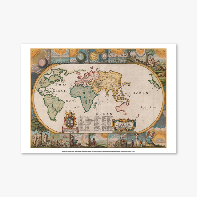 849_Vintage Art Posters_World MAP illustration (빈티지 아트 포스터)