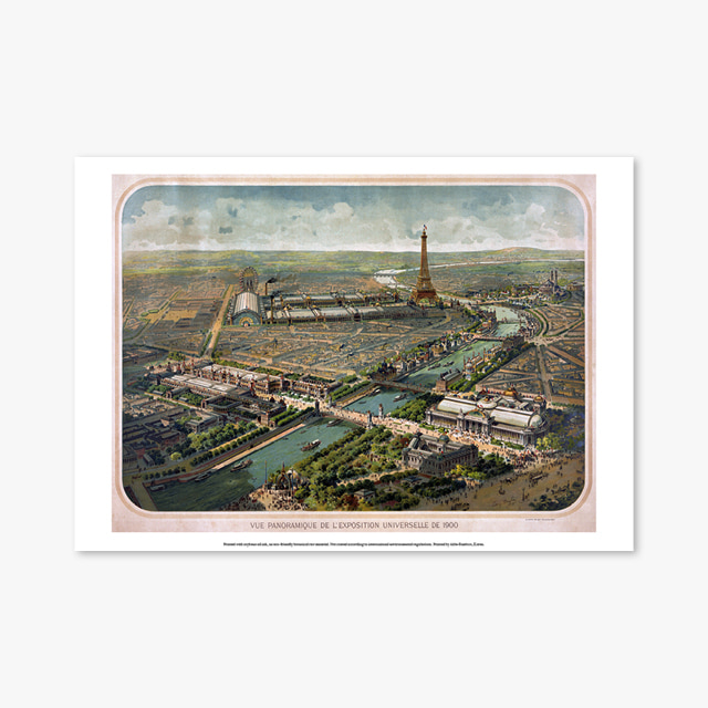 879_Vintage Art Posters_Panoramic_view_of_the_Exposition_Universelle_Paris_1900 (빈티지 아트 포스터)