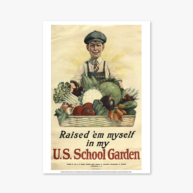 895_Vintage Art Posters_School Garden (빈티지 아트 포스터)