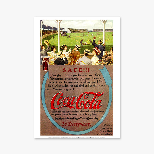 909_Vintage Art Posters_hv-sports-safe-baseball (빈티지 아트 포스터)