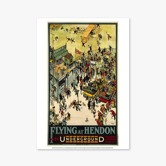 914_Vintage Art Posters_Flying AT Hendon (빈티지 아트 포스터)