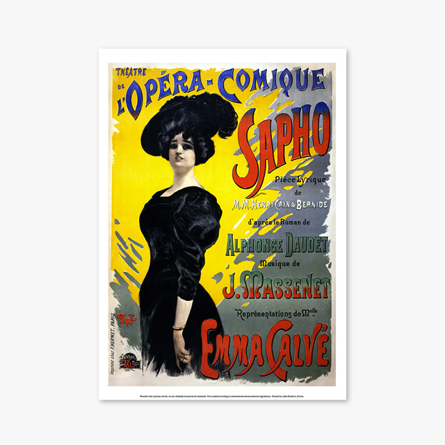 944_Vintage Art Posters_Jean_de_Paleologu_Sapho (빈티지 아트 포스터)