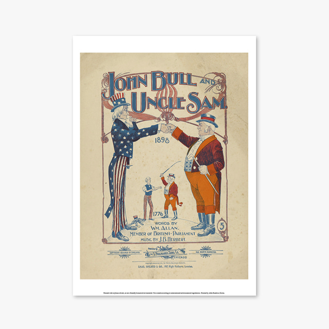 946_Vintage Art Posters_John_Bull_and_Uncle_Sam (빈티지 아트 포스터)