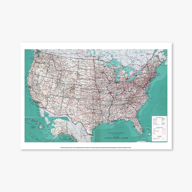 974_Vintage Art Posters_large-scale-detailed-political-map-of-USA (빈티지 아트 포스터)