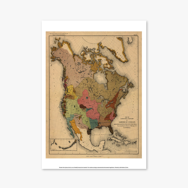 982_Vintage Art Posters_Map Of Linguistic (빈티지 아트 포스터)